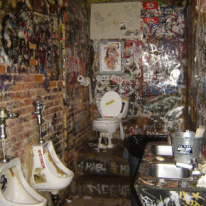 Disgusting bathroom at CBGB's in New York City